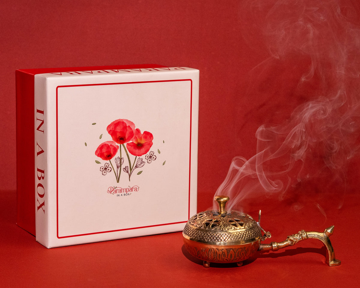 Incense Burner with Tyohar wali Feeling in a box