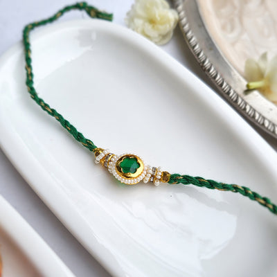 Emerald Green Bhai Rakhi