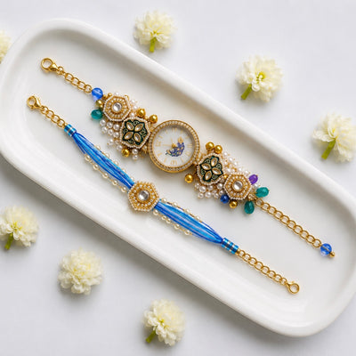 Meenakari Rakhi for Bhai