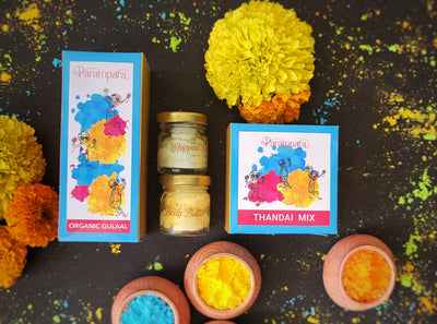 Holi Celebration Box - Festive Pack with Thandai Mix and Organic Gulaal